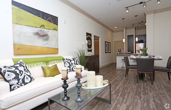 living room at Braeswood Place Apartments