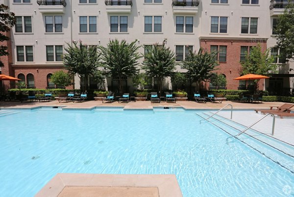 Sparkling pool at Braeswood Place Apartments offering a relaxing oasis in the heart of the community