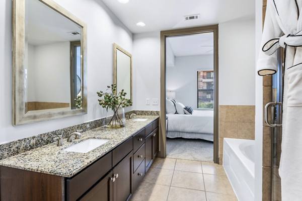 bathroom at Memorial Hills Apartments