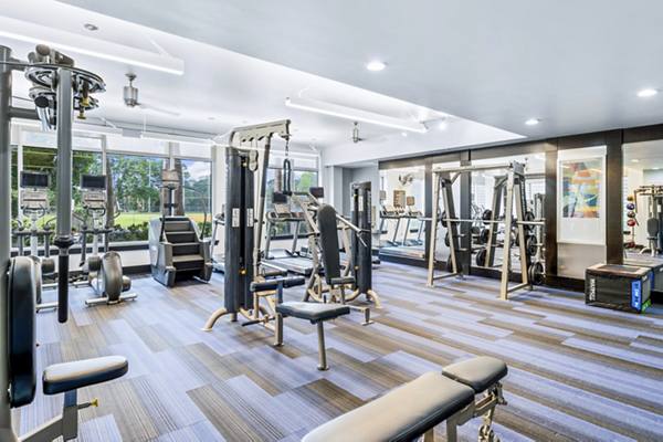 fitness center at Memorial Hills Apartments