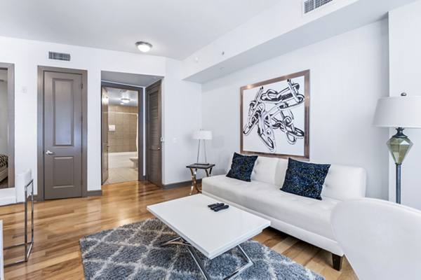 living room at Memorial Hills Apartments