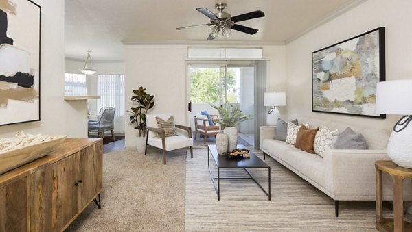 living room at CityScape at Lakeshore Apartments