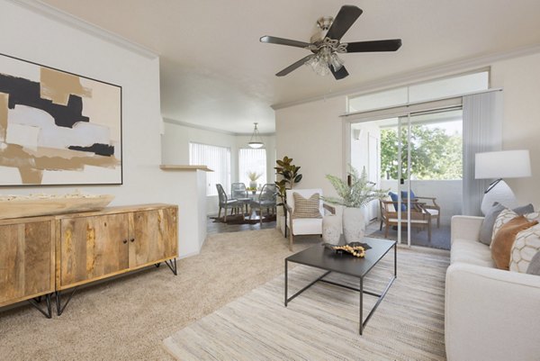 living room at CityScape at Lakeshore Apartments