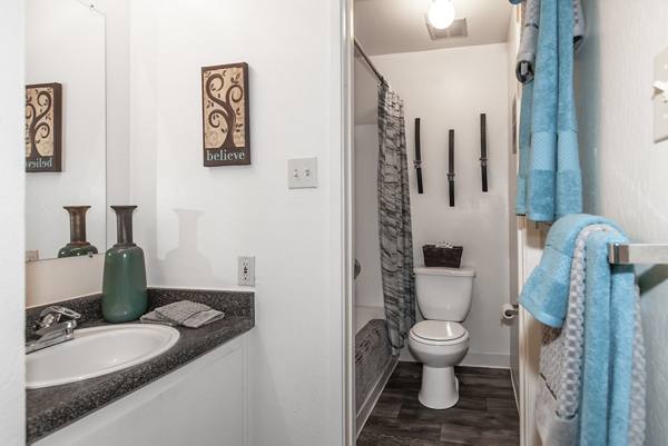 bathroom at Cypress Point Apartments
