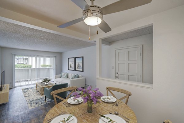 dining area at Cypress Point Apartments