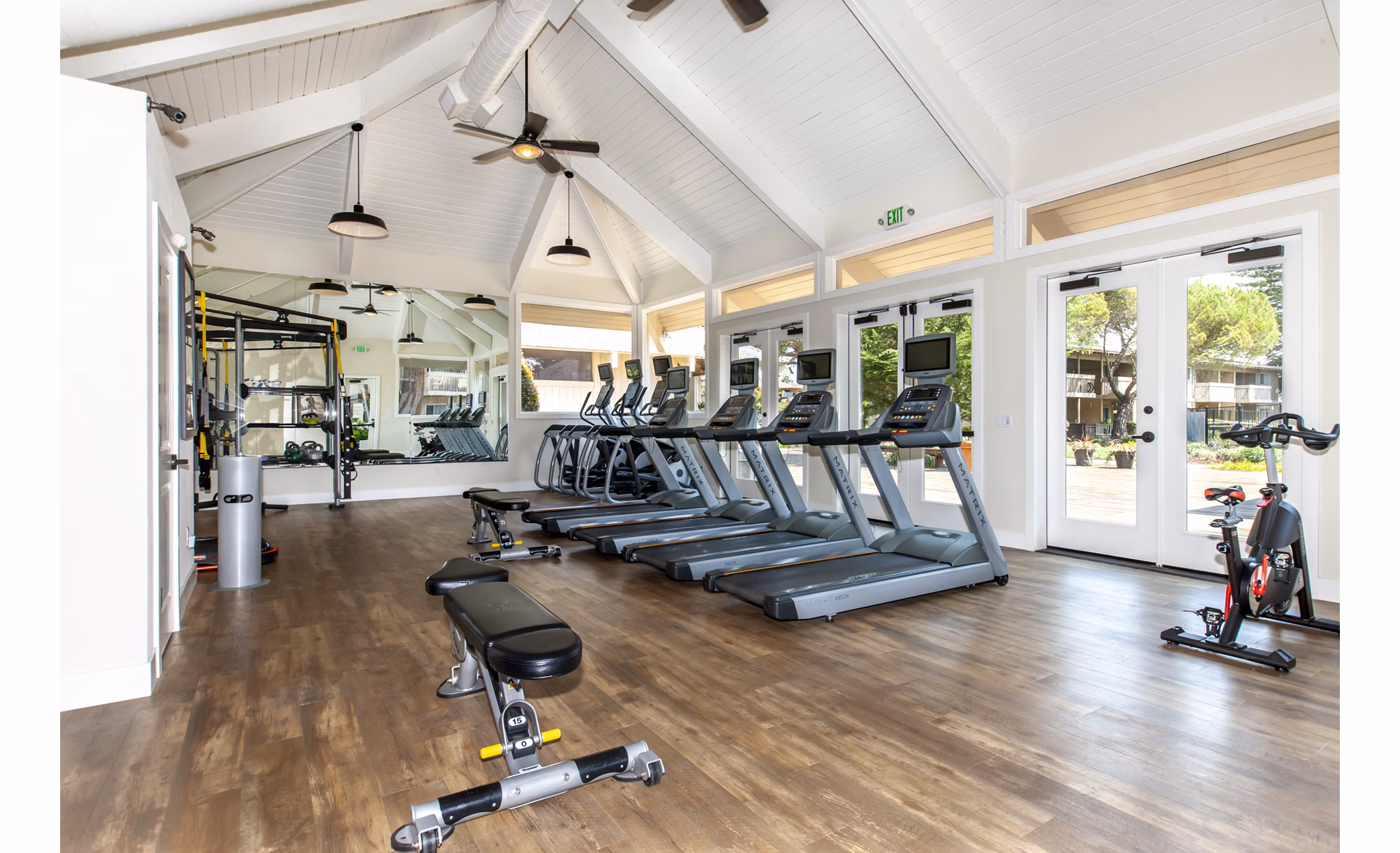 fitness center at Cypress Point Apartments