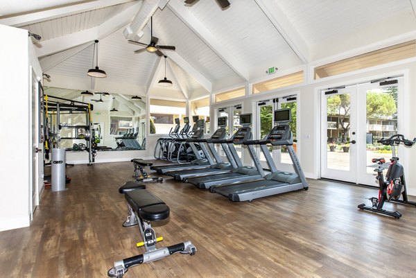 fitness center at Cypress Point Apartments