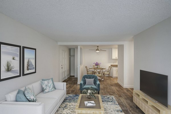 living room at Cypress Point Apartments