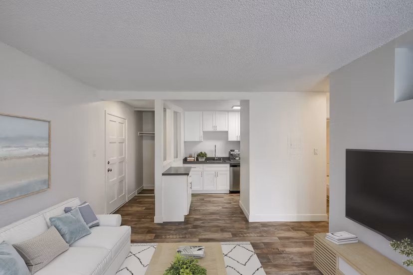 living room at Cypress Point Apartments