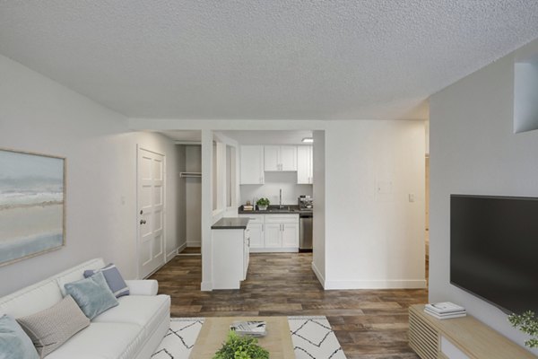 living room at Cypress Point Apartments