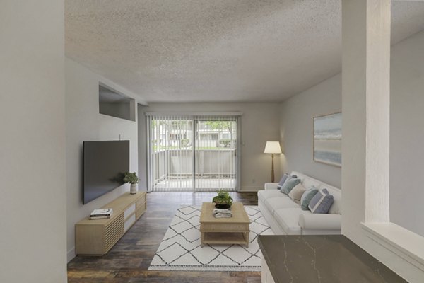 living room at Cypress Point Apartments