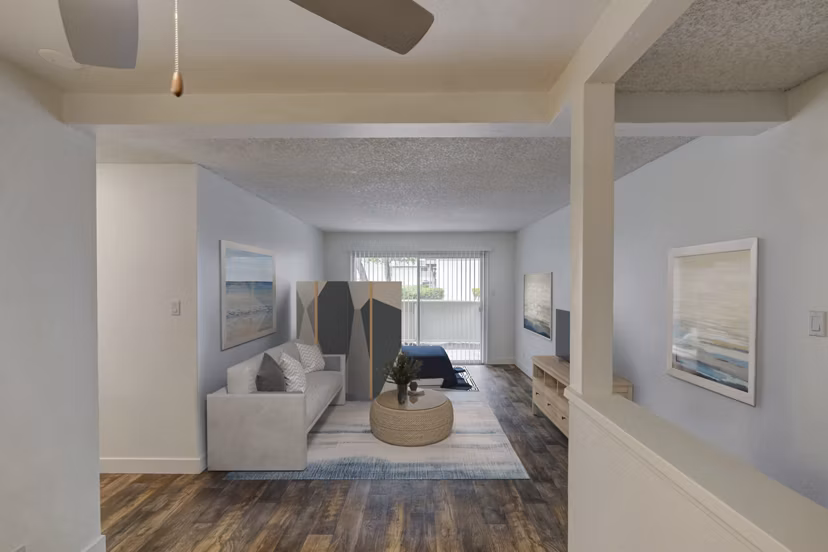 living room at Cypress Point Apartments
