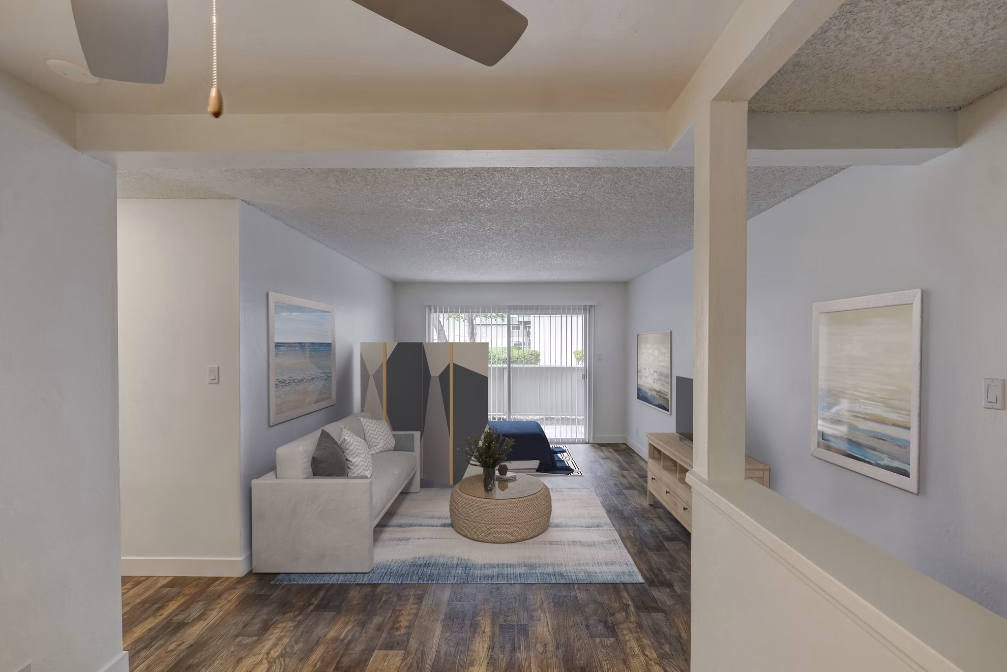 living room at Cypress Point Apartments