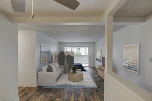 living room at Cypress Point Apartments