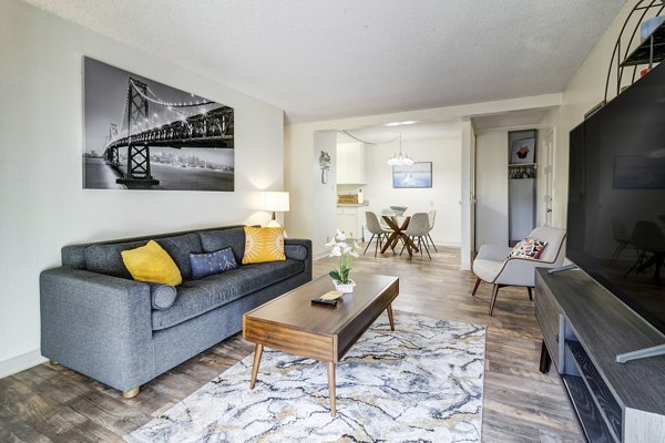 living room at Cypress Point Apartments