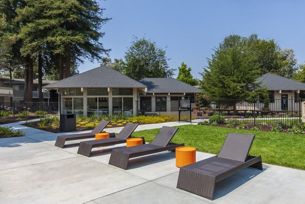 patio at Cypress Point Apartments