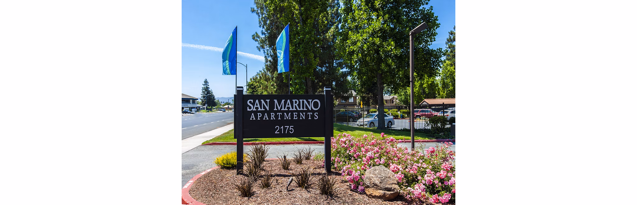 signage at San Marino Apartments