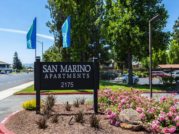 signage at San Marino Apartments