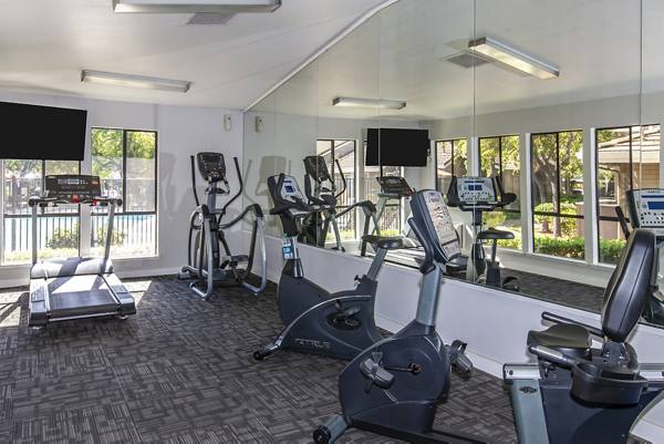 fitness center at Monte Vista Apartments