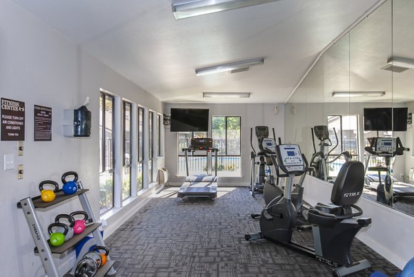 fitness center at Monte Vista Apartments