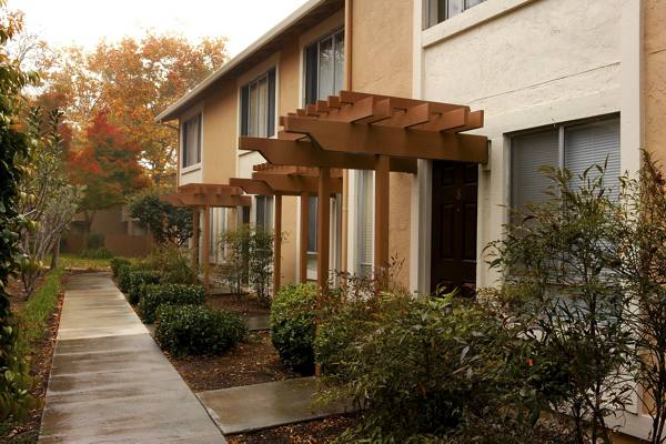 exterior buildings at the Landing at Capitola Apartments
