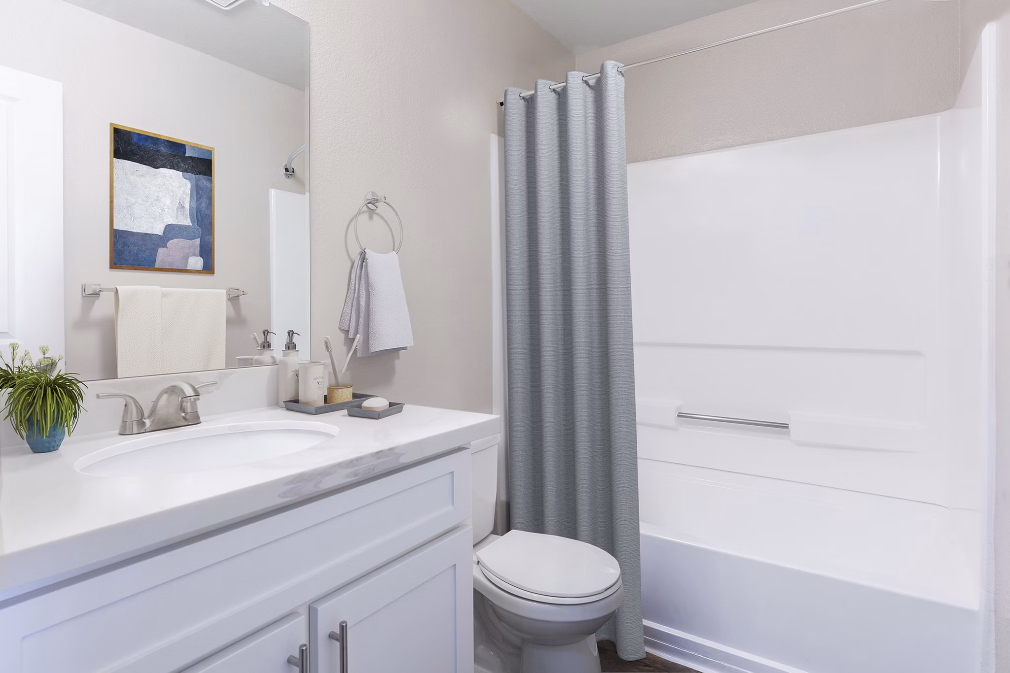 bathroom at Civic Square Apartments