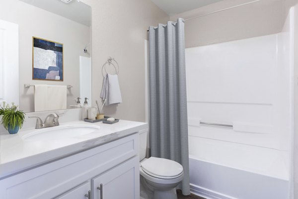 bathroom at Civic Square Apartments