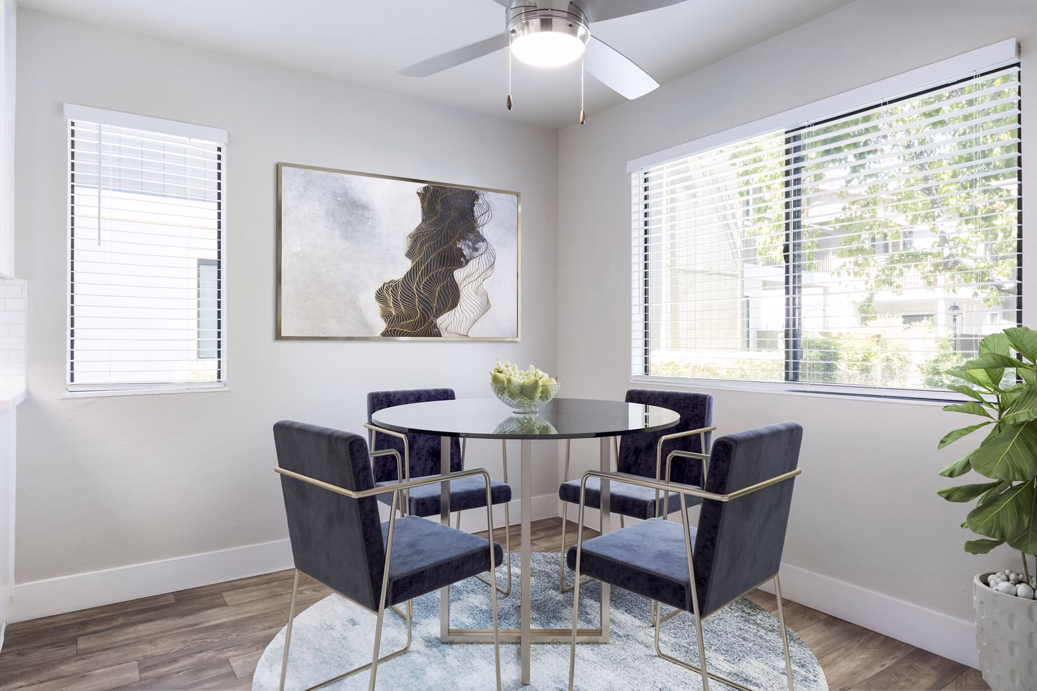 dining room at Civic Square Apartments