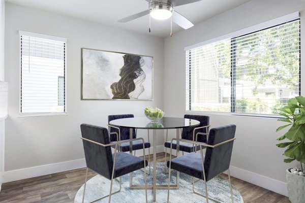 dining area at Civic Square Apartments