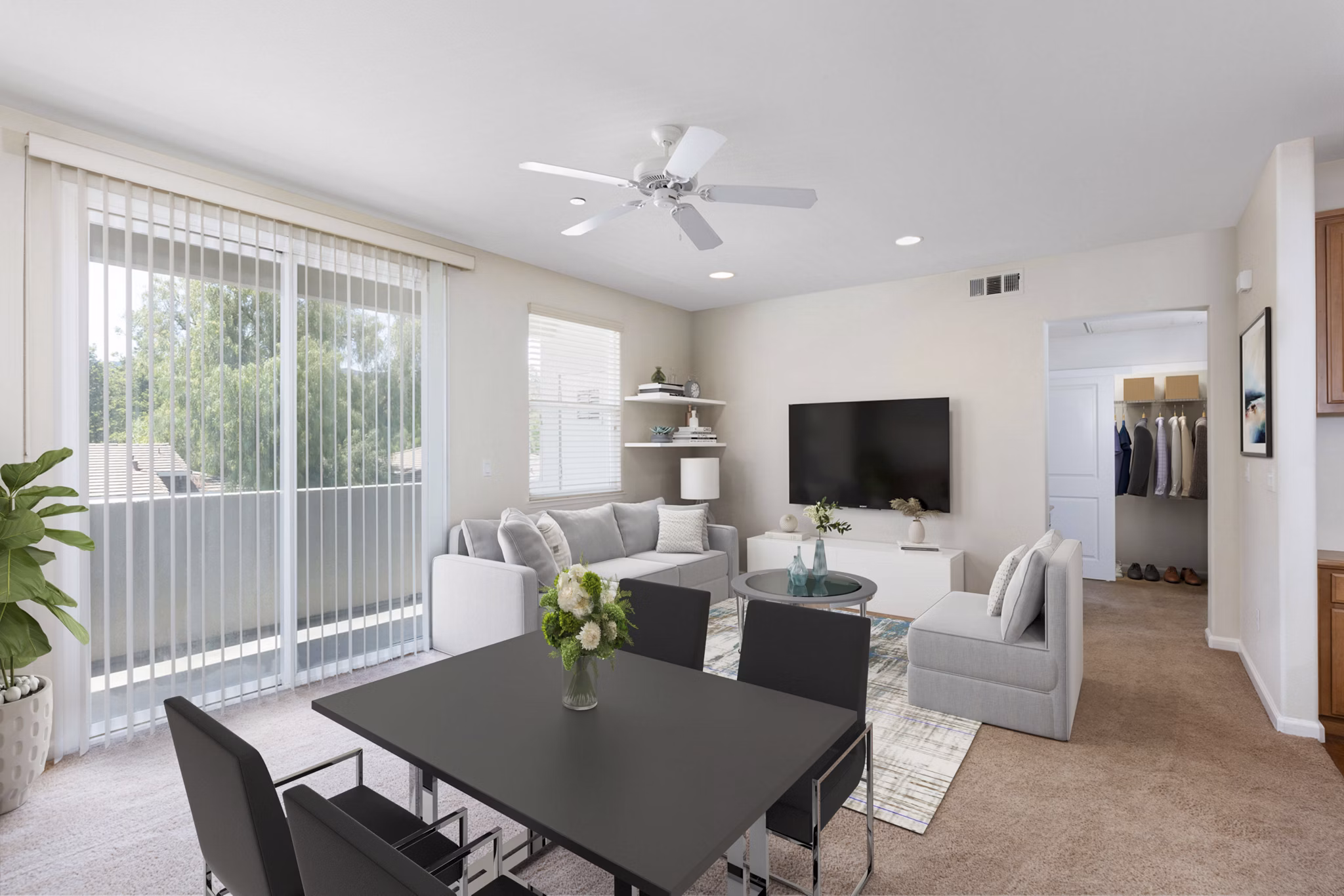 dining room at Civic Square Apartments