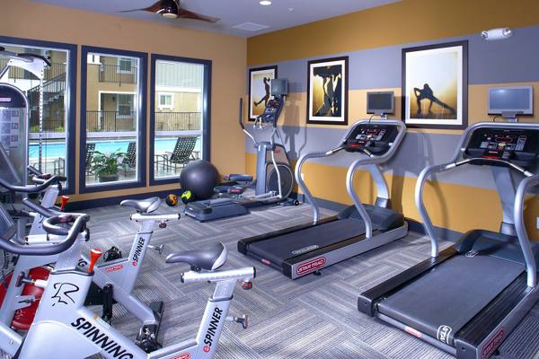 fitness center at Civic Square Apartments