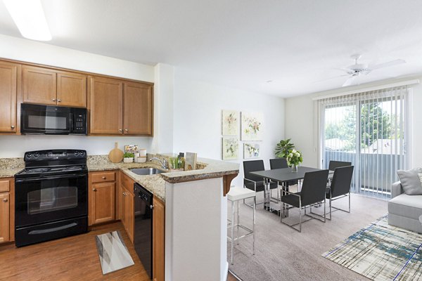 kitchen at Civic Square Apartments