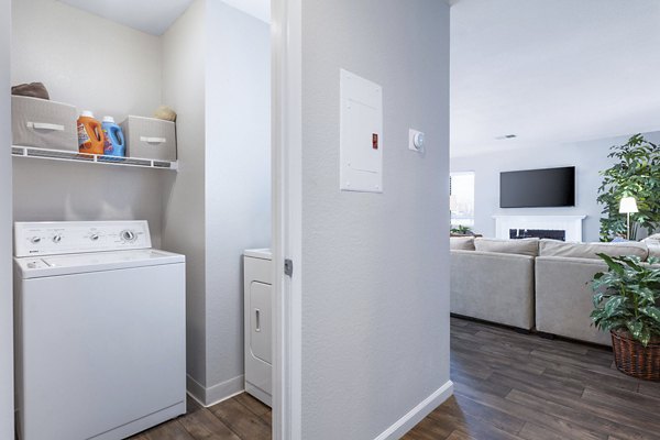 laundry room at Civic Square Apartments