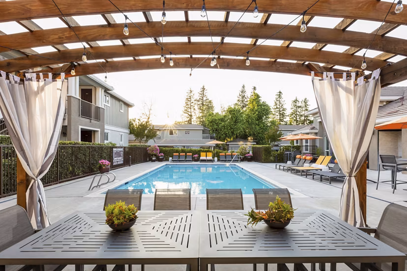 pool/patio at Civic Square Apartments