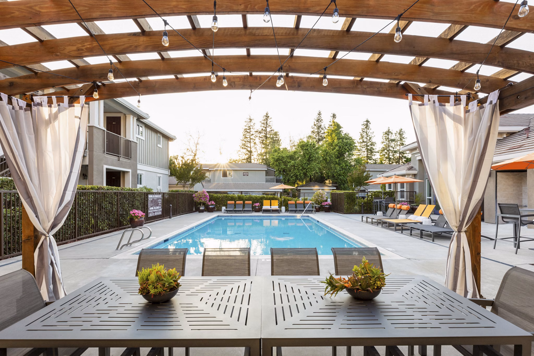 pool/patio at Civic Square Apartments