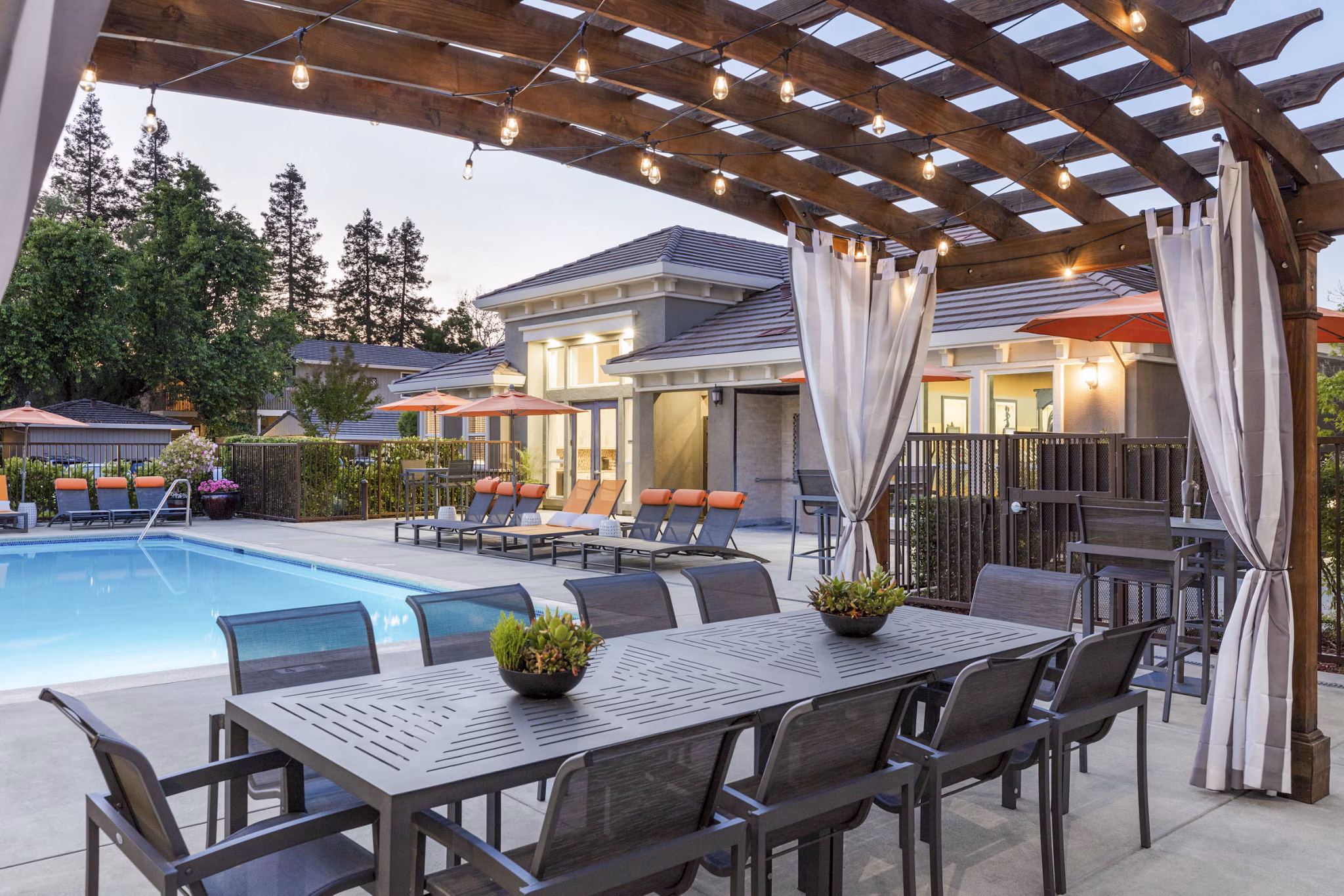 pool/patio at Civic Square Apartments