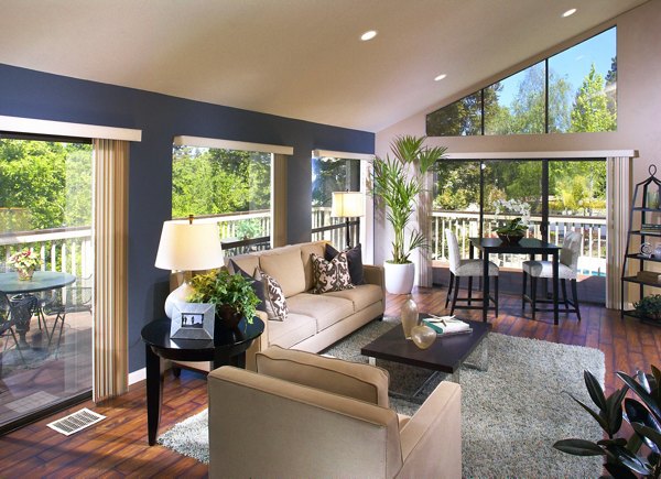 Modern clubhouse with stylish seating and open layout at Brookside Apartments