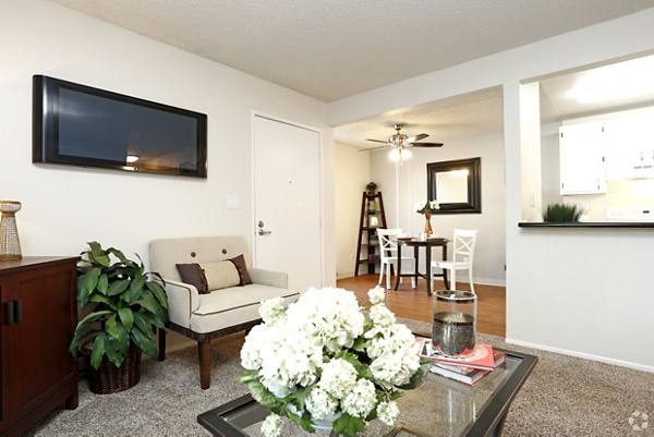 living room at Brookside Apartments