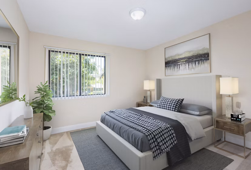 bedroom at Mission Pines Apartments