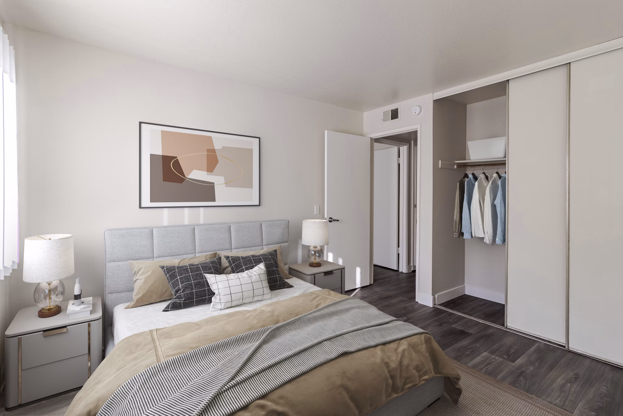 bedroom at Mission Pines Apartments