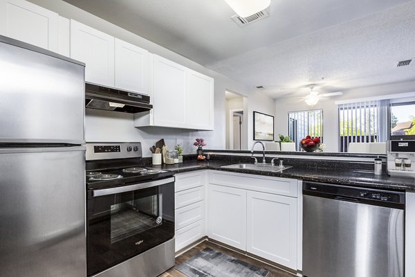 kitchen at Vista Oaks Apartments