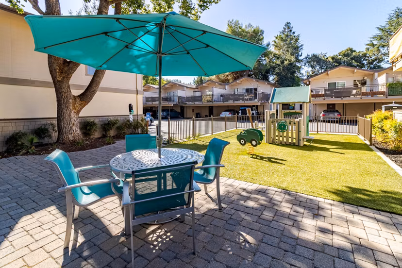 patio at Westcliffe Trail Apartments 