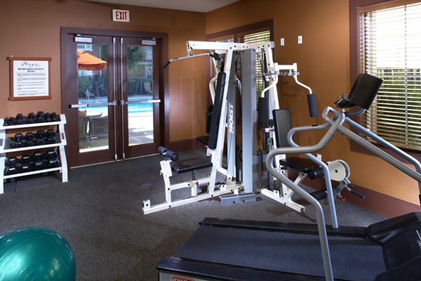 State-of-the-art fitness center at Morgan Park Apartments with modern equipment and spacious workout area