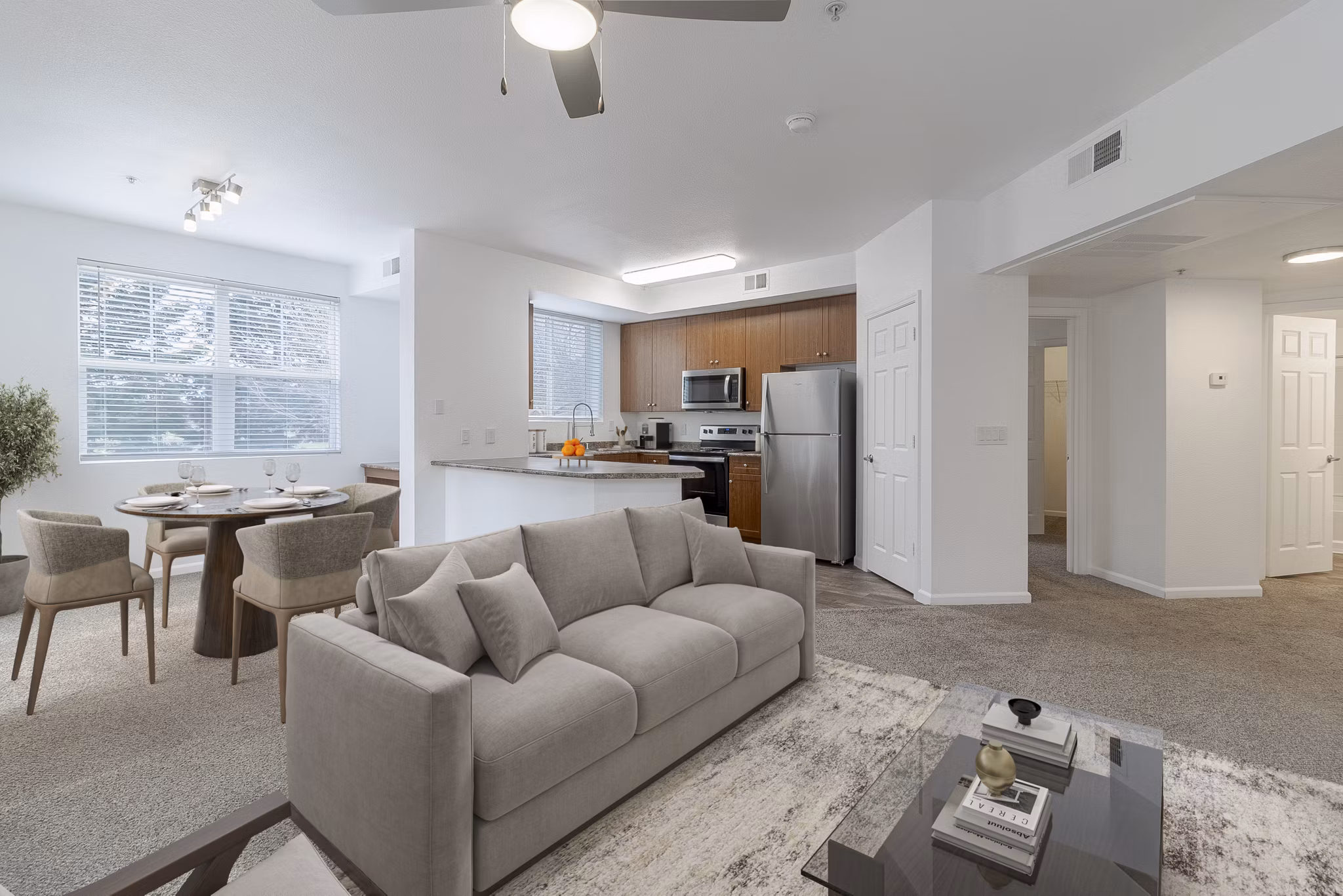living room at Morgan Park Apartments