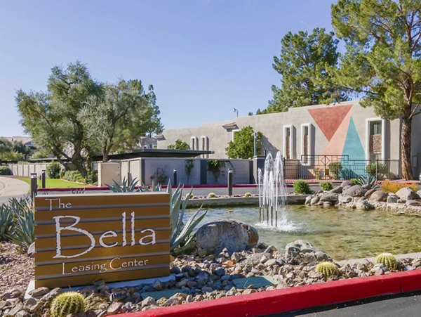 signage at The Bella Apartments