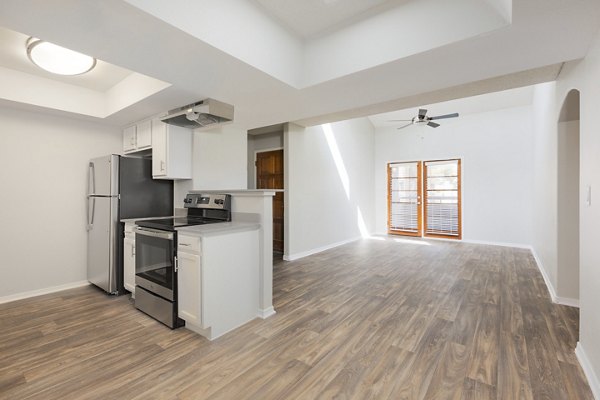 kitchen at The Bella Apartments