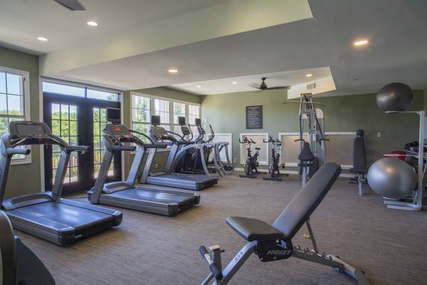 fitness center at Winsted at White Rock Apartments