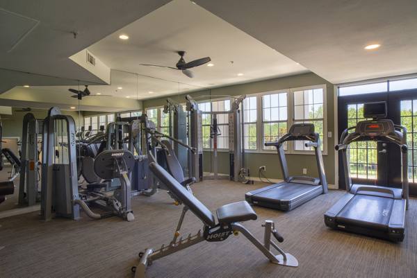 fitness center at Winsted at White Rock Apartments