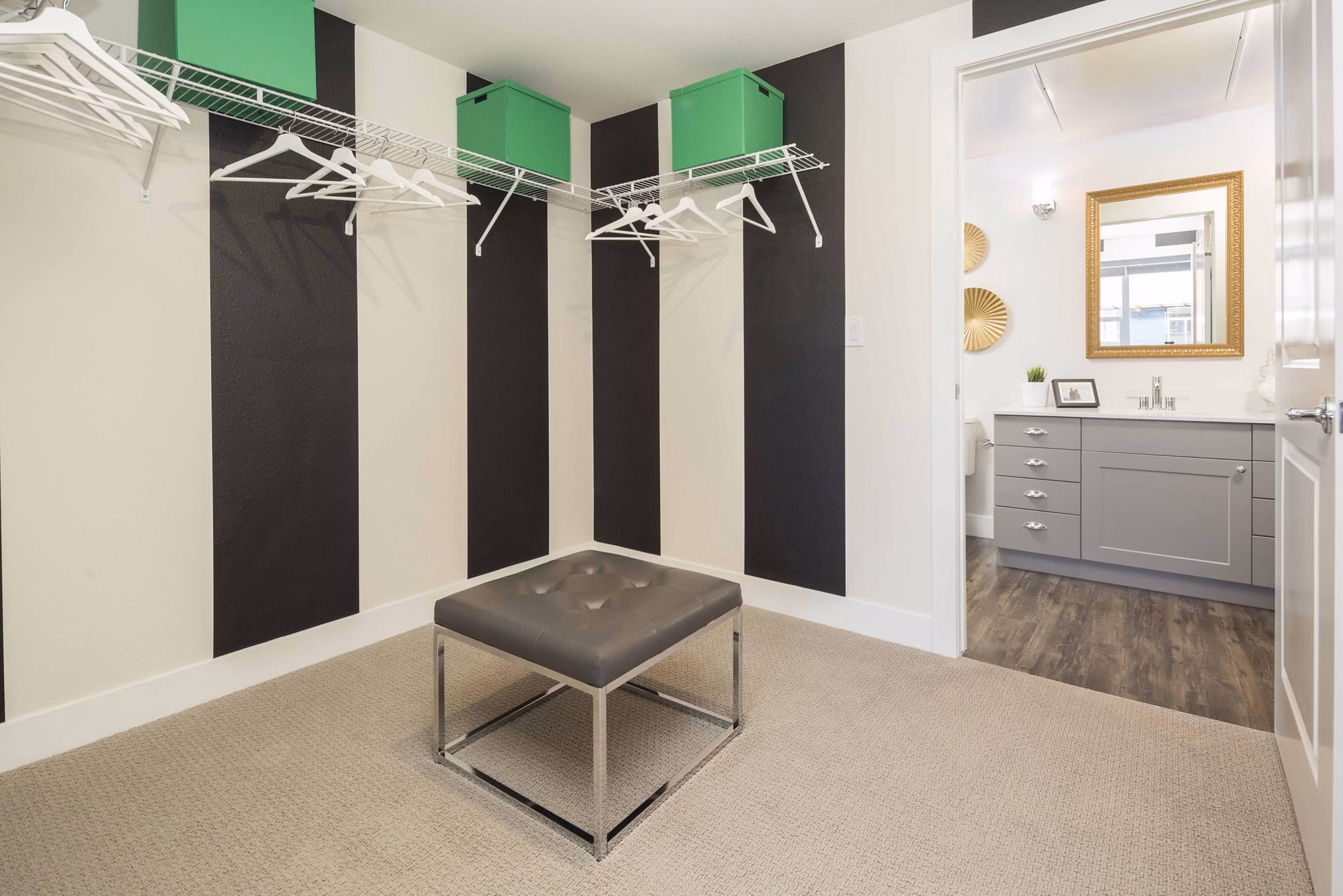 Spacious bedroom with modern furnishings at Highlands 32 Apartments