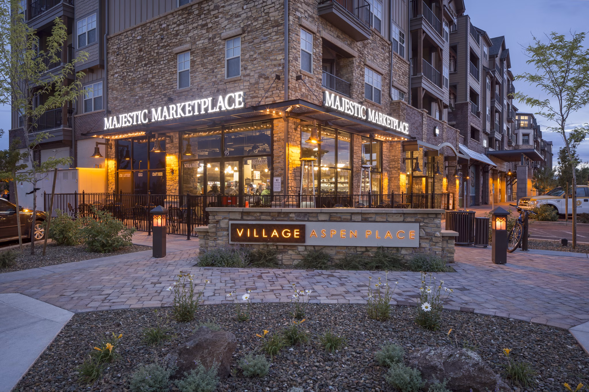 Village at Aspen Place: Luxury apartments with stunning exteriors nestled in the heart of the Flagstaff community